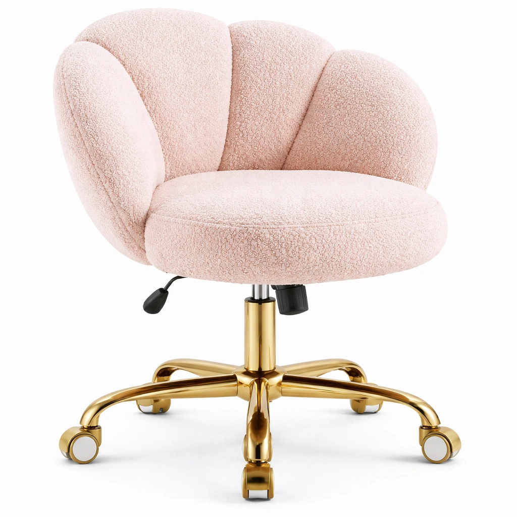 Silla rosa giratoria estilo moderno-livaroe